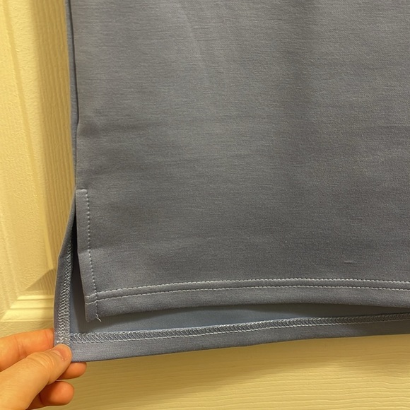 Blue Sleeveless Sweatsuit - Picture 3 of 14